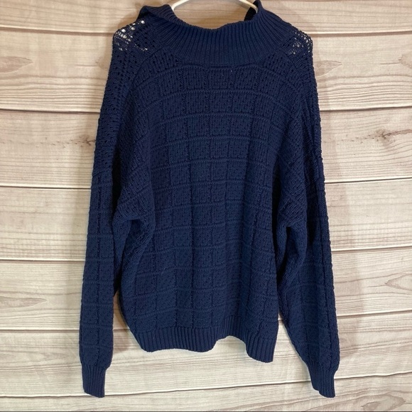 RACHEL Comey x Target Navy Knitted V-Neck Pullover Sweater - Picture 8 of 15